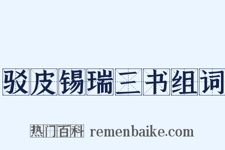 驳皮锡瑞三书组词是什么意思的图片